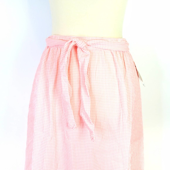 NWT Vintage Jantzen pink gingham maxi skirt Size 1X - Picture 3 of 6